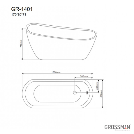 Ванна  Grossman  GR-1401