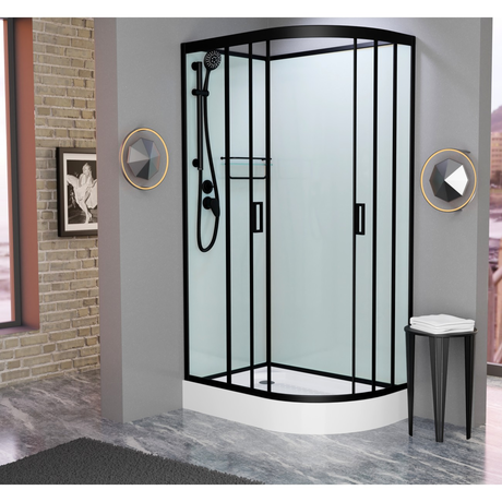 Душевая кабина Frank F418L Black, без крыши