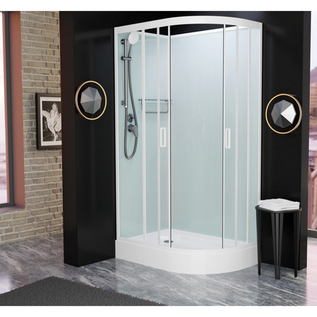 Душевая кабина Frank F418L White, без крыши