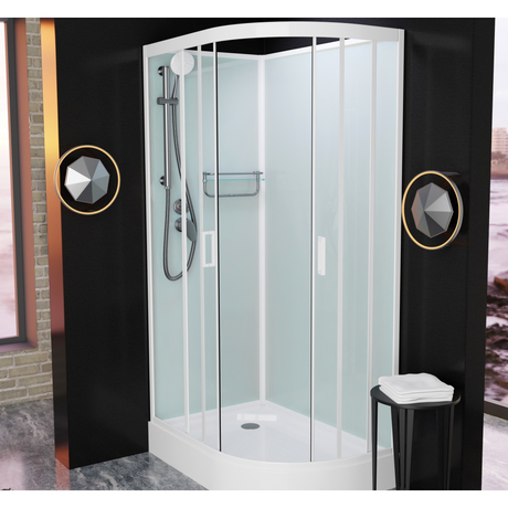 Душевая кабина Frank F418L White, без крыши