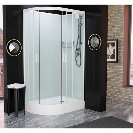 Душевая кабина Frank F418R White, без крыши