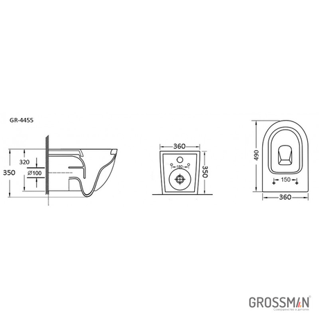 Унитаз Grossman  GR-4455S 