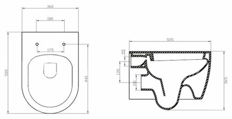 Унитаз BelBagno MARINO BB105CHR