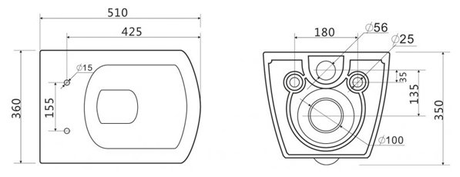 Унитаз BelBagno CARINA BB514CHR