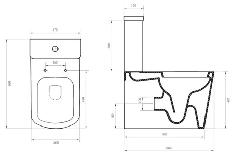 Унитаз BelBagno ALBANO BB120CPR