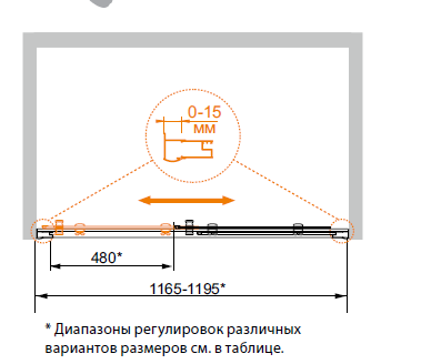 Душевое ограждение CEZARES PRATICO-BF-1-155-P-Cr