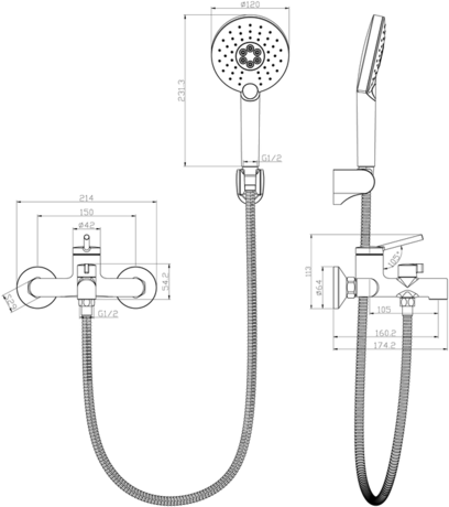 Смеситель Lemark Minima LM3814C