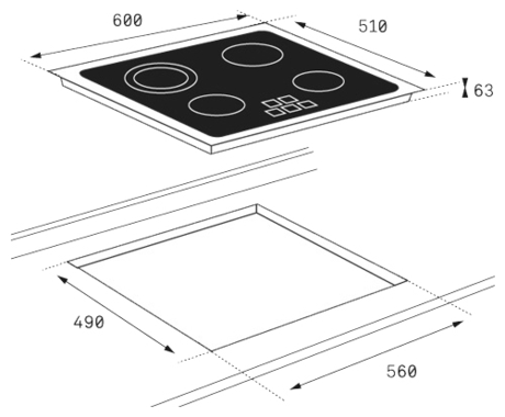 Варочная панель Teka  TB 6415