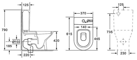 Унитаз Orans WM9902 