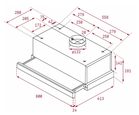 Вытяжка кухонная Teka  TL 6310 IX