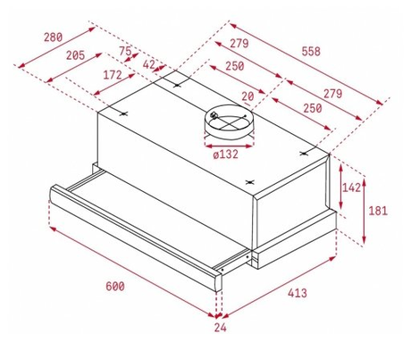 Вытяжка кухонная Teka  TL 6310 BLACK