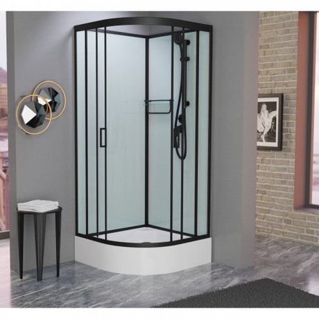 Душевая кабина Frank  F400/1 Black без крыши