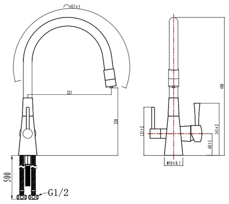 Смеситель для кухни Lemark Comfort LM3075B  