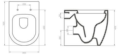 Унитаз BelBagno MARINO BB105CBR