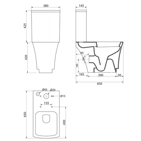Унитаз BelBagno REGINA BB104CP