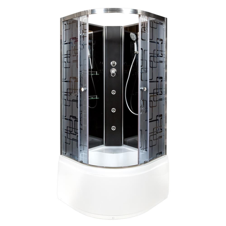 Душевая кабина Deto BM4510N с гидромассажем BLACK