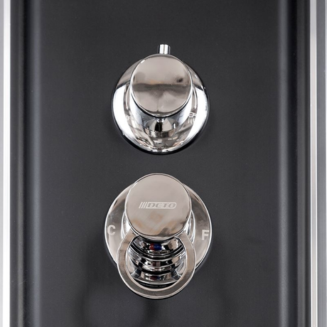 Душевая кабина Deto BM4510N с гидромассажем BLACK